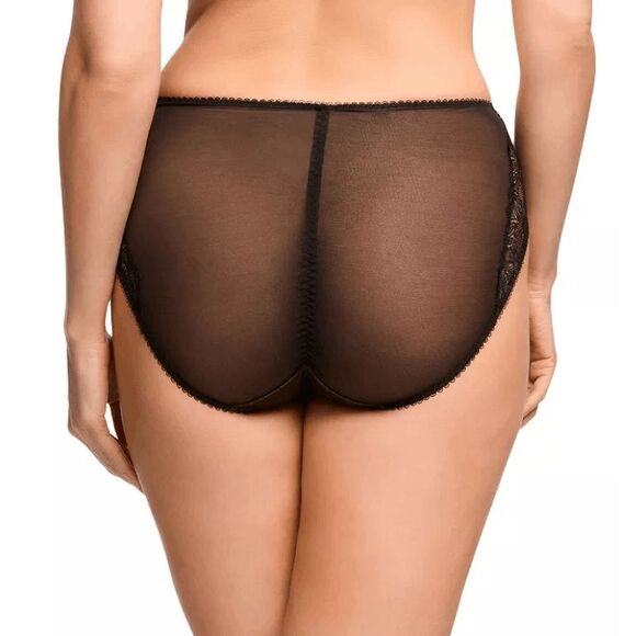 Dita Von Teese Women's Savoir Faire Hi Cut Brief Panty size XL NWT Chartreuse/Bl - Picture 2 of 9